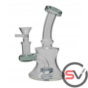 DOUBLE RING CURVED NECK WATER PIPE 5inch